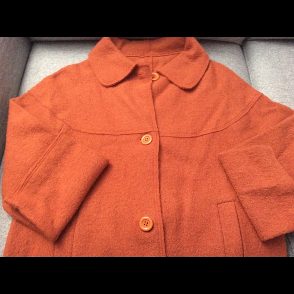 Orange wool blind jacket size:M/L